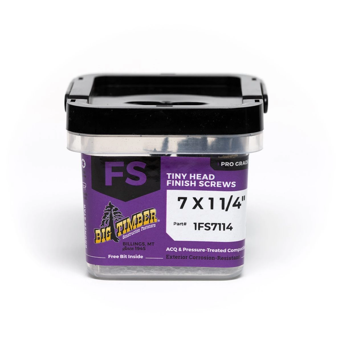 Big Timber Bronze T-10 Finish Screw, 312-Count Bucket, 1FS7114, #7 x 1-1/4 IN 3 Big Timber Bronze T-10 Finish Screw, 312-Count Bucket, 1FS7114, #7 x 1-1/4 IN