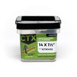 Big Timber Bronze T-25 Lag Screw, 100-Count Bucket, CTX14112-100, #14 x 1-1/2 IN